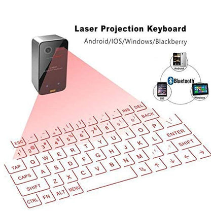 Bluetooth Wireless Laser Keyboard 