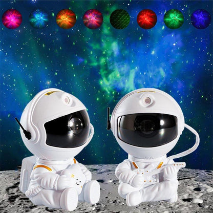 【Christmas Gift】Astronaut Galaxy Star Projector Starry Night Light - Starry Nebula Ceiling Projection Lamp with 8 Modes, Remote and 360° Adjustable, Gift for Kids Adults for Bedroom Decor Aesthetic USB Rechargeable