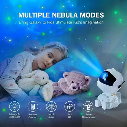 Galaxy projector night light astronaut