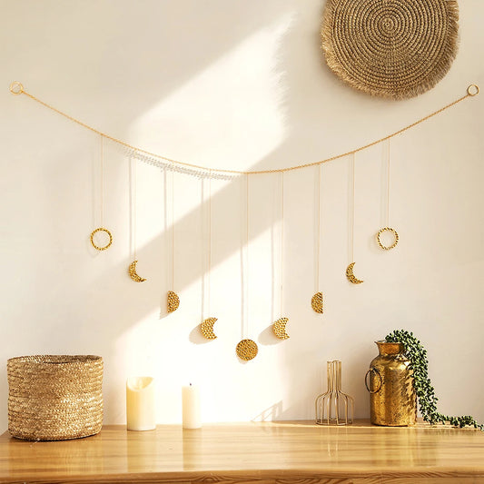 Gold Metal Garland Art