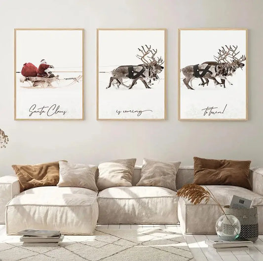 Christmas posters with multiple design options