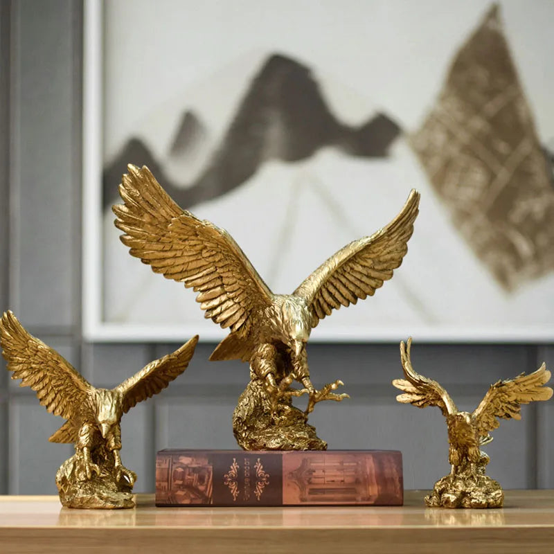 American golden eagle figurines