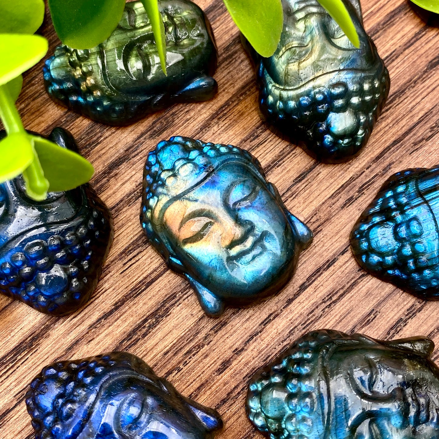 Labradorite Buddha head