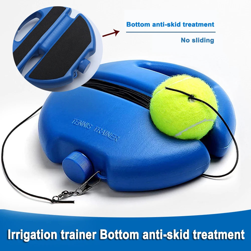 Tennis Training Aids Base with Elastic Rope Ball Practice SelfDuty Rebound Tennis Trainer Sparring Device