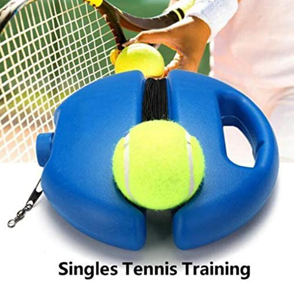 Tennis Training Aids Base with Elastic Rope Ball Practice SelfDuty Rebound Tennis Trainer Sparring Device